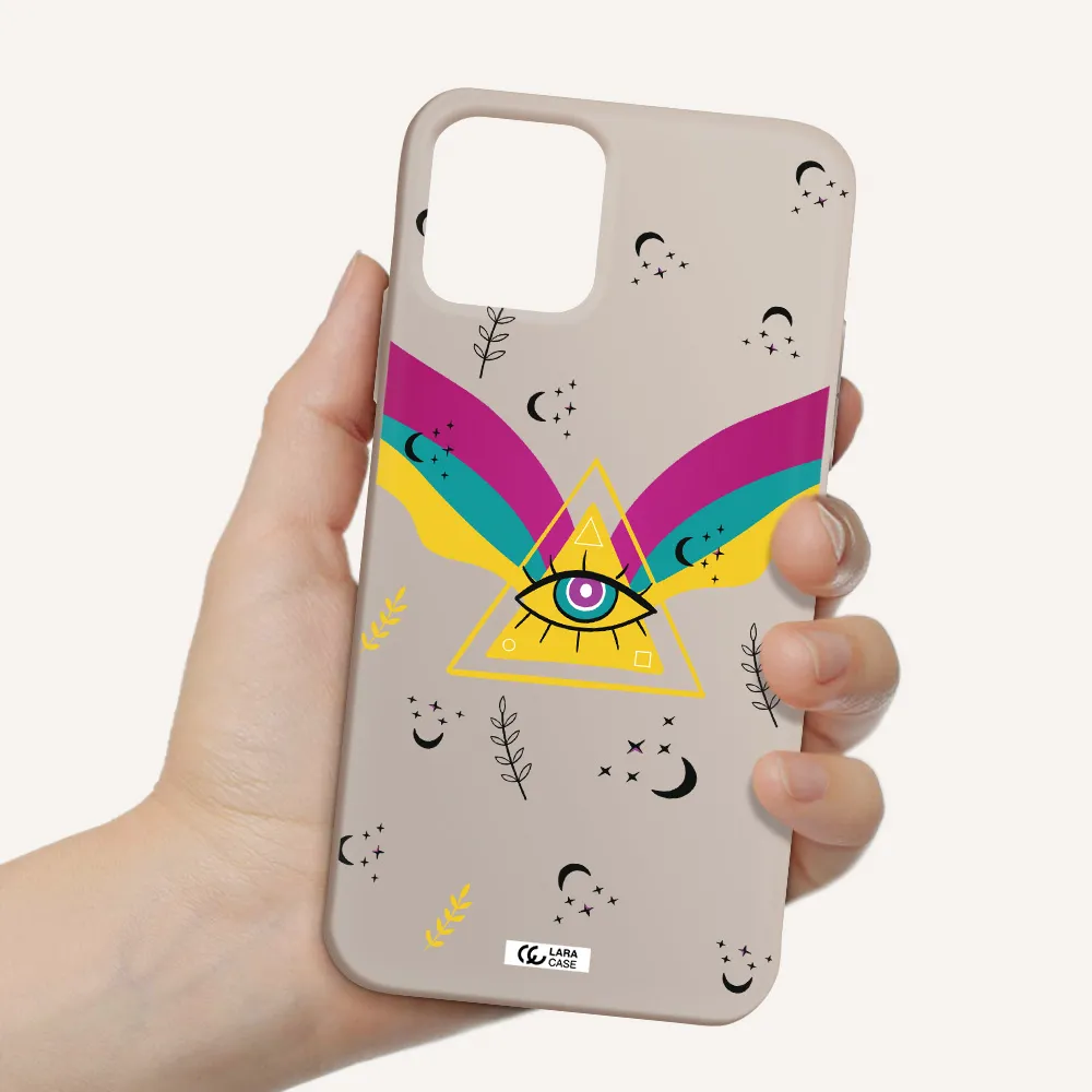 One-Eyed Pyramid Apple iPhone 11 pro max Silicone Stone Case