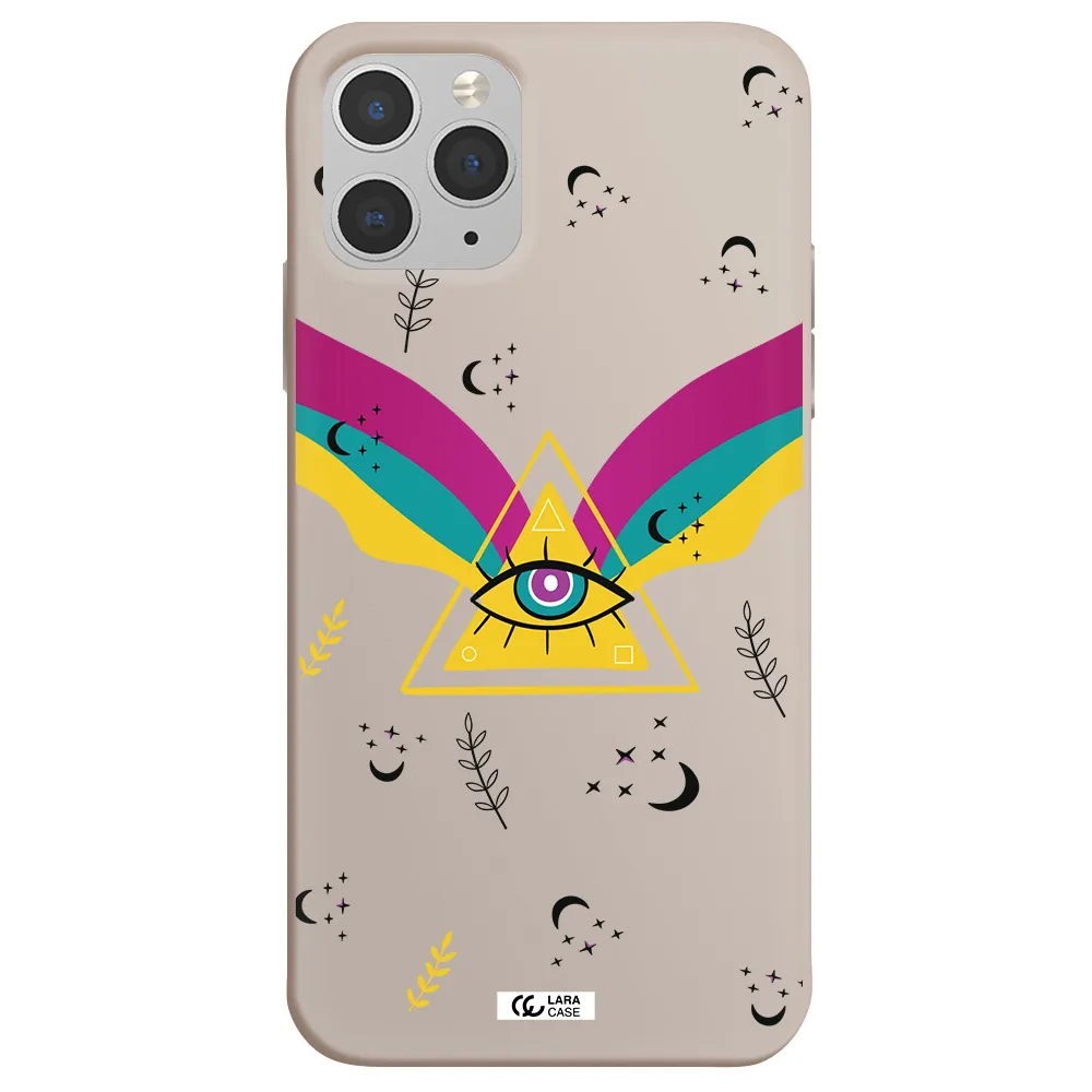 One-Eyed Pyramid Apple iPhone 11 pro Silicone Stone Case