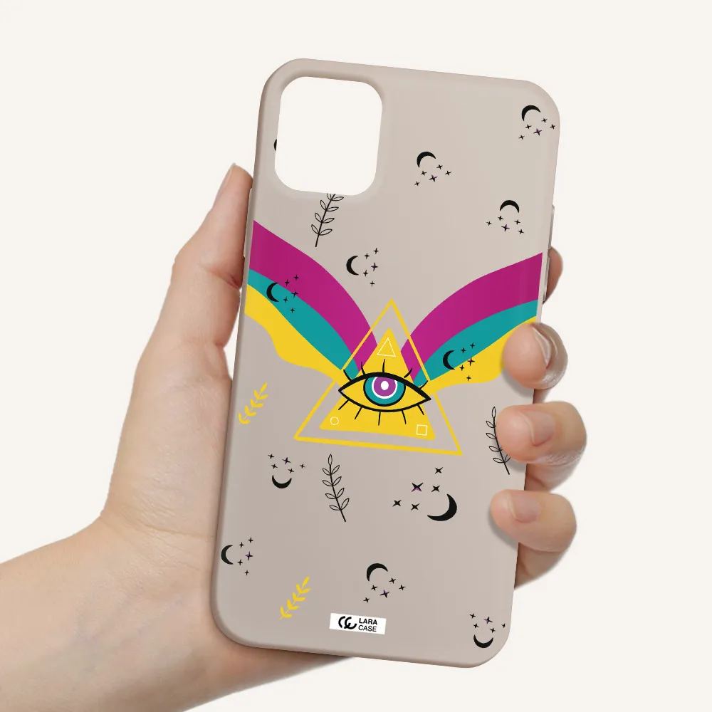 One-Eyed Pyramid Apple iPhone 11 Silicone Stone Case