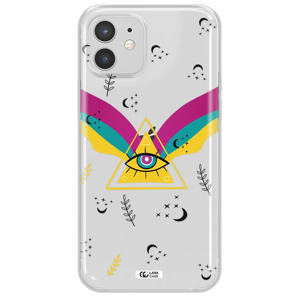 One-Eyed Pyramid Apple iPhone 12 Clear TPU Case