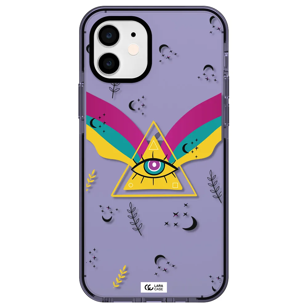 One-Eyed Pyramid Apple iPhone 12 impact Lilac Case