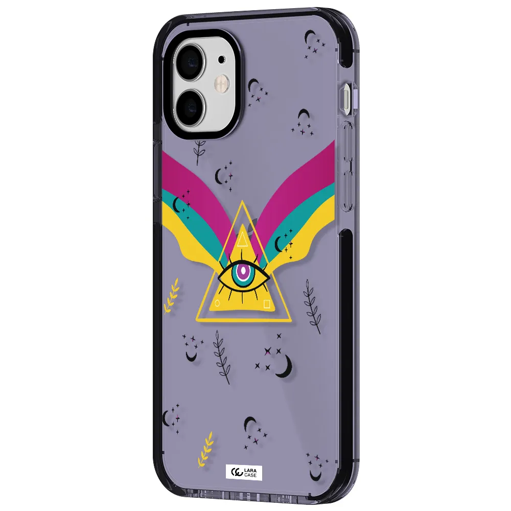 One-Eyed Pyramid Apple iPhone 12 impact Lilac Case