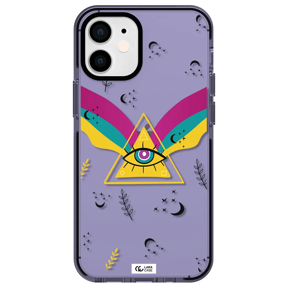 One-Eyed Pyramid Apple iPhone 12 mini impact Lilac Case