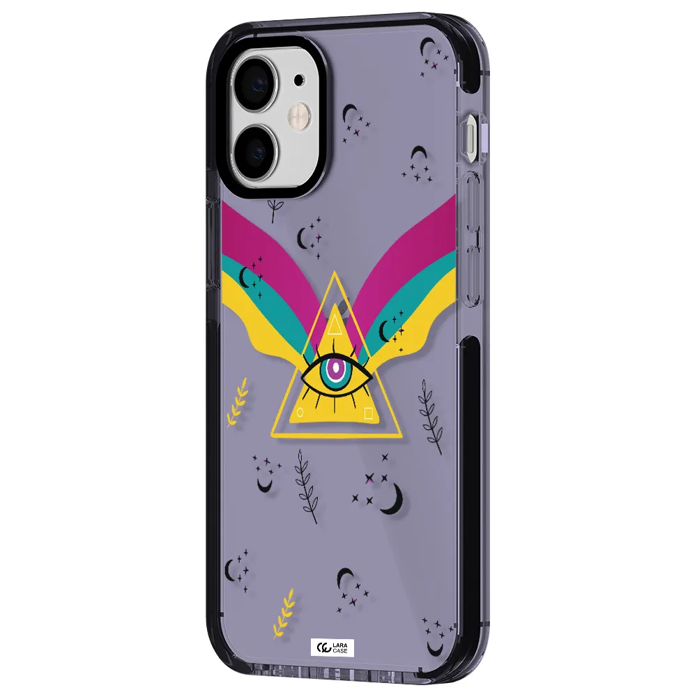 One-Eyed Pyramid Apple iPhone 12 mini impact Lilac Case