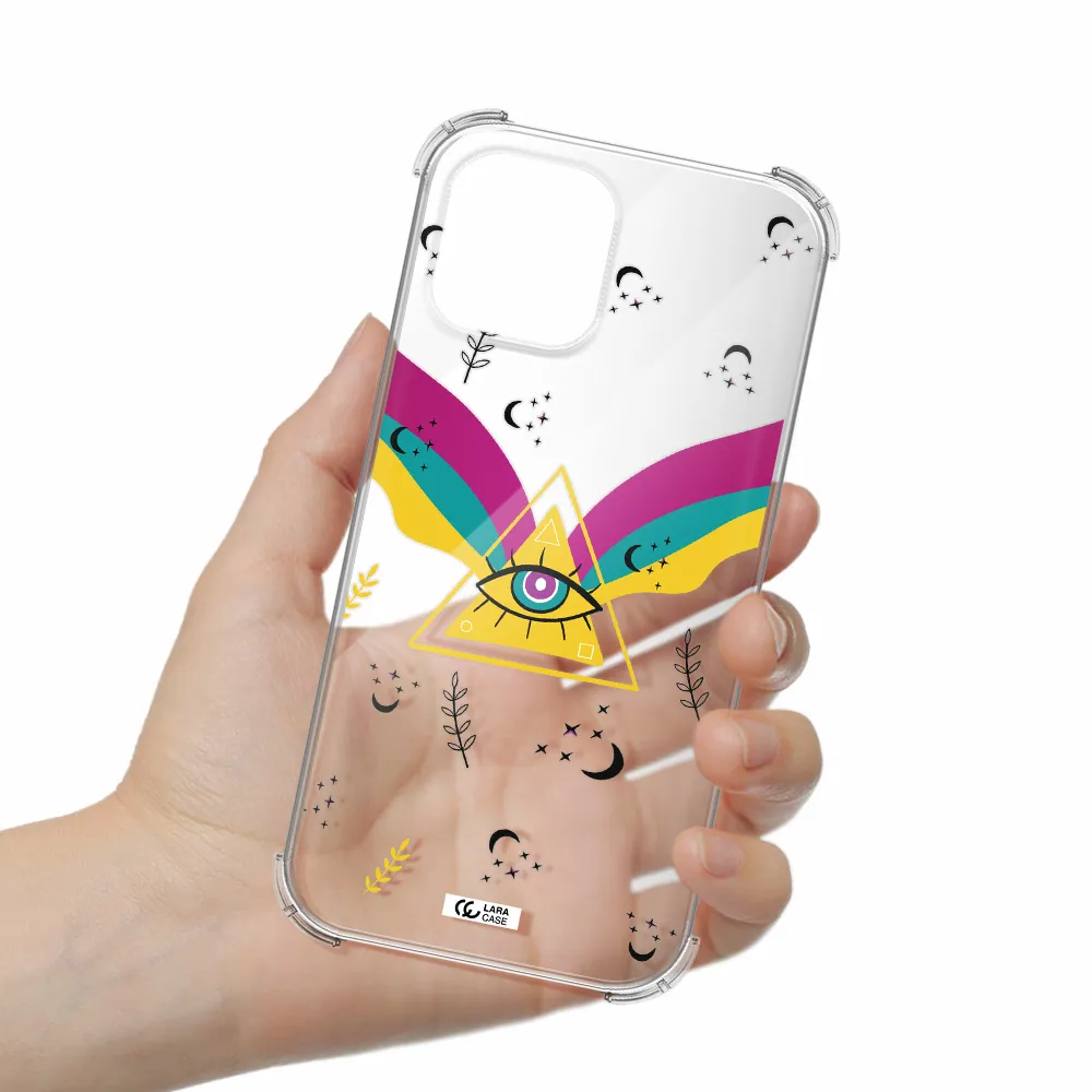 One-Eyed Pyramid Apple iPhone 12 pro Clear PC Case