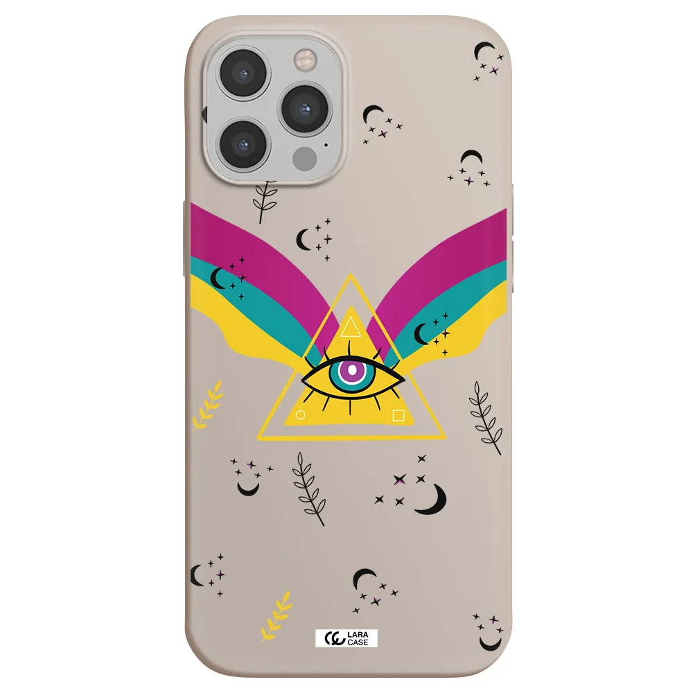 One-Eyed Pyramid Apple iPhone 12 pro max Silicone Stone Case