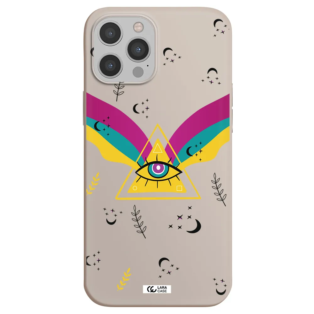 One-Eyed Pyramid Apple iPhone 12 pro Silicone Stone Case