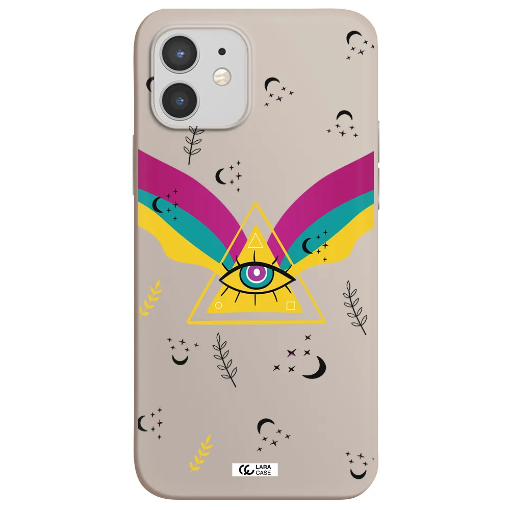One-Eyed Pyramid Apple iPhone 12 Silicone Stone Case