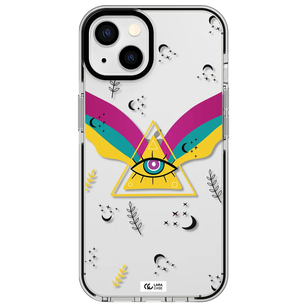 One-Eyed Pyramid Apple iPhone 13 impact black border Case
