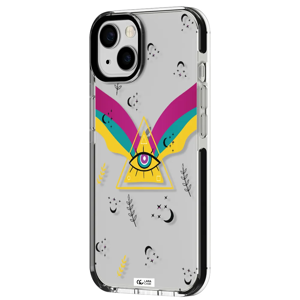 One-Eyed Pyramid Apple iPhone 13 impact black border Case