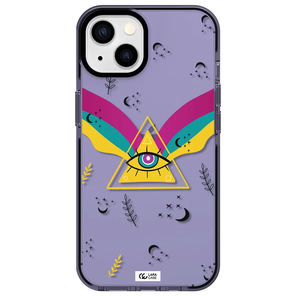One-Eyed Pyramid Apple iPhone 13 impact Lilac Case