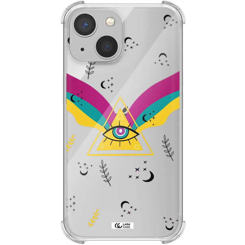 One-Eyed Pyramid Apple iPhone 13 mini Clear PC Case