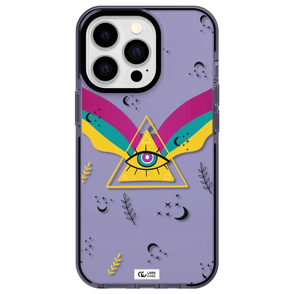 One-Eyed Pyramid Apple iPhone 13 Pro impact Lilac Case