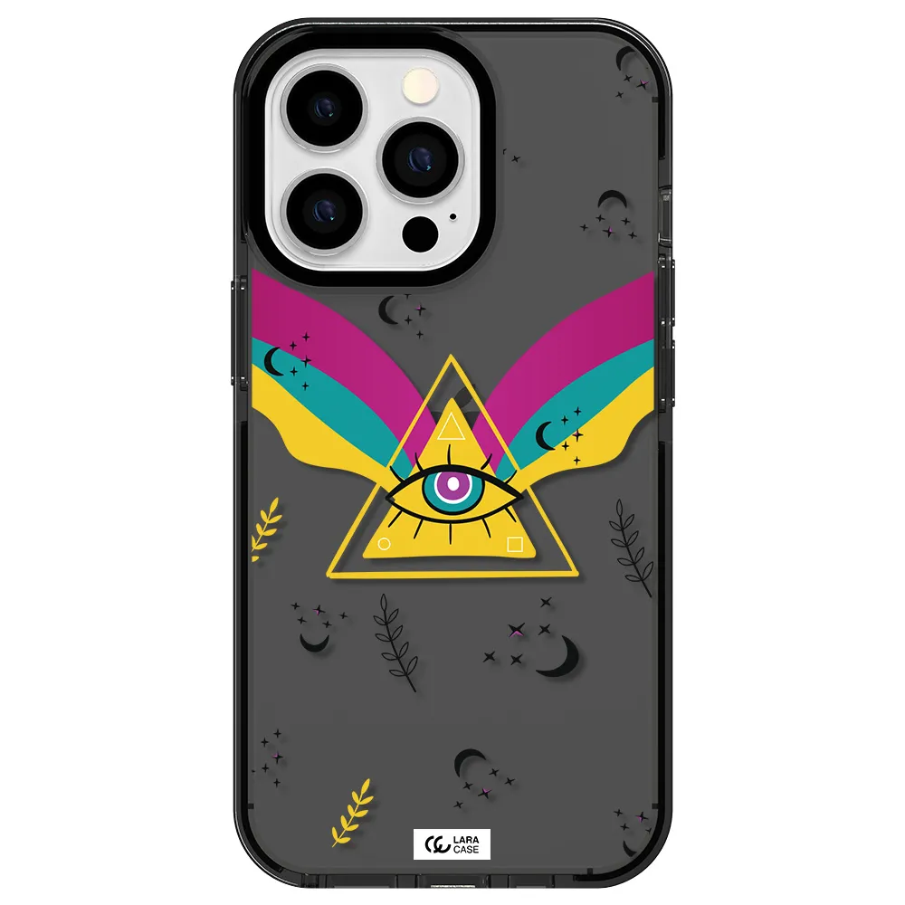 One-Eyed Pyramid Apple iPhone 13 Pro impact Smoke Black Case