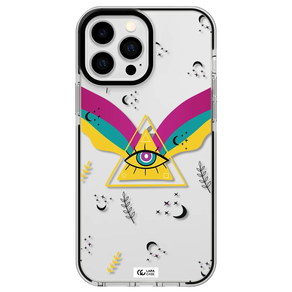 One-Eyed Pyramid Apple iPhone 13 Pro Max impact black border Case