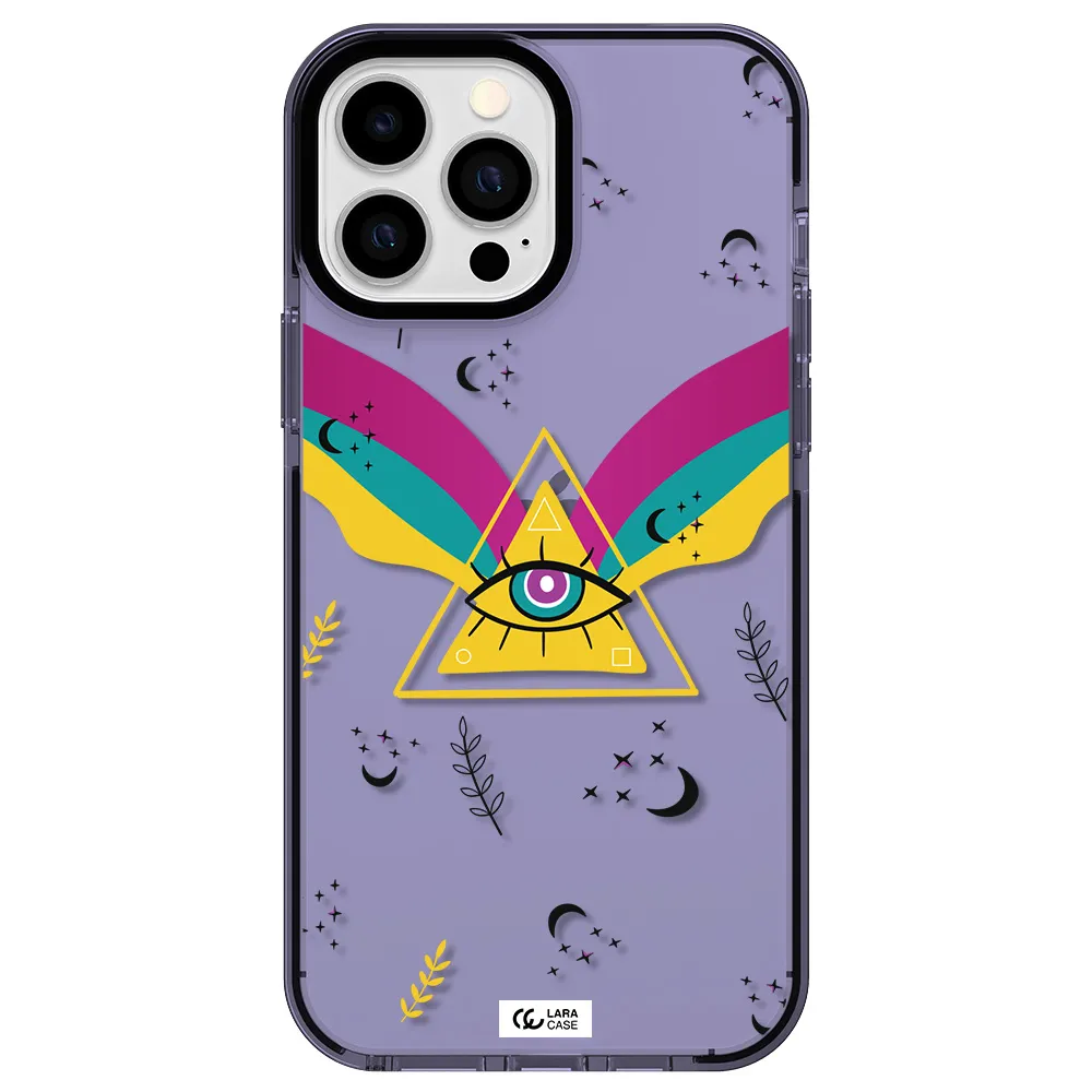 One-Eyed Pyramid Apple iPhone 13 Pro Max impact Lilac Case