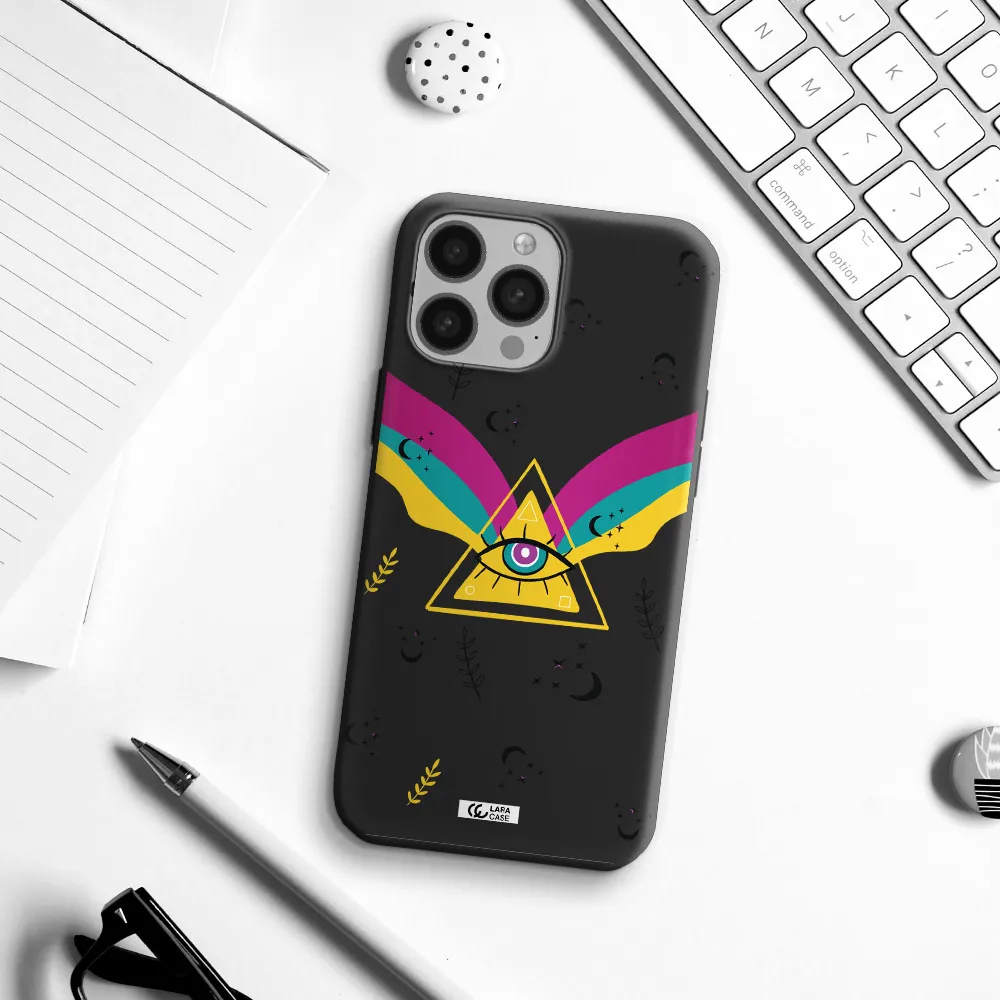 One-Eyed Pyramid Apple iPhone 13 Pro Max Silicone black Case