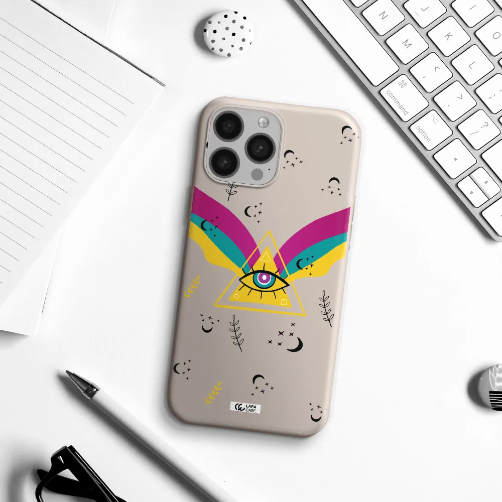 One-Eyed Pyramid Apple iPhone 13 Pro Silicone Stone Case