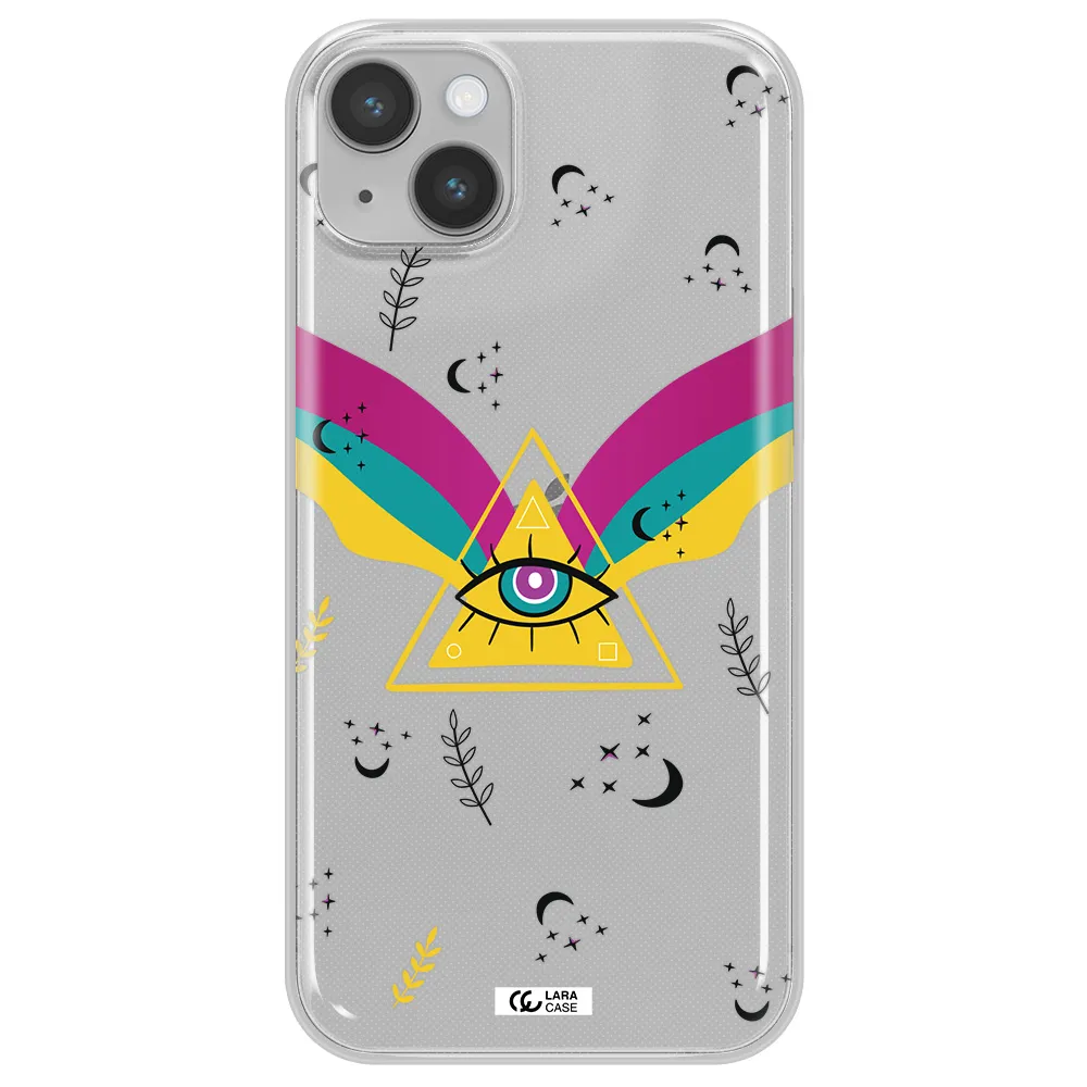 One-Eyed Pyramid Apple iPhone 14 Clear TPU Case