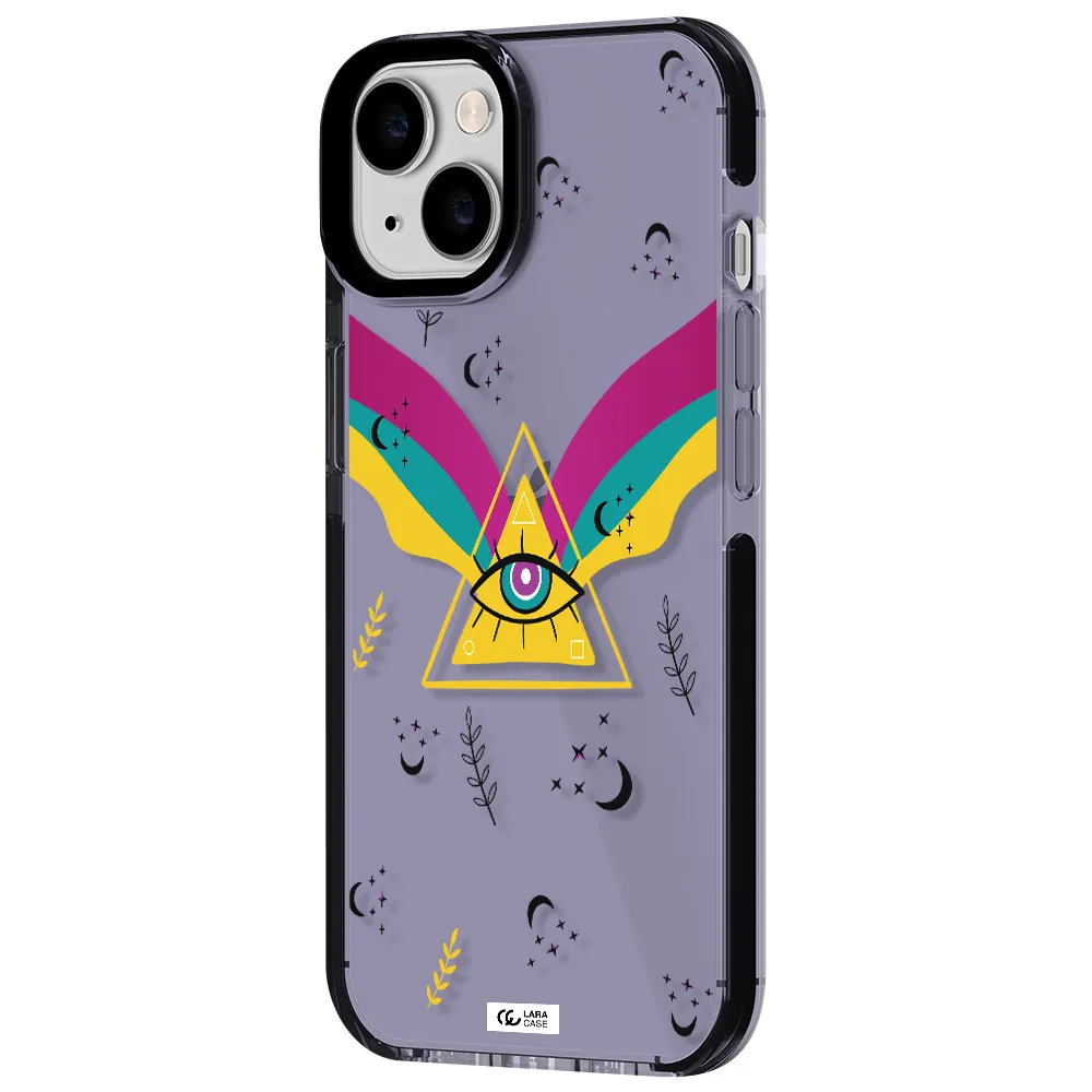 One-Eyed Pyramid Apple iPhone 14 impact Lilac Case
