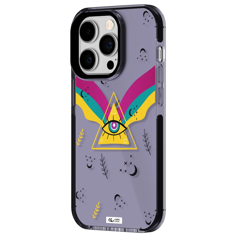 One-Eyed Pyramid Apple iPhone 14 pro impact Lilac Case