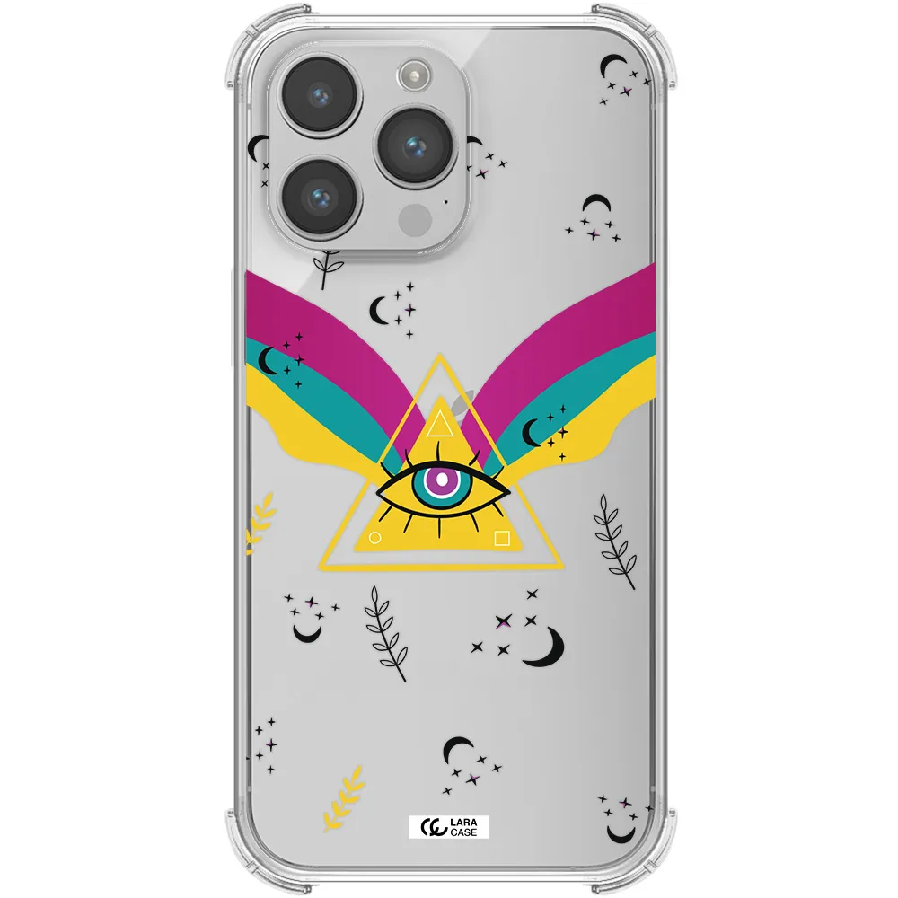 One-Eyed Pyramid Apple iPhone 14 pro max Clear PC Case