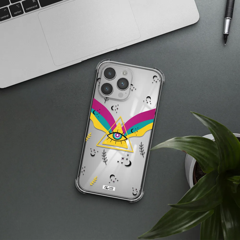 One-Eyed Pyramid Apple iPhone 14 pro max Clear PC Case