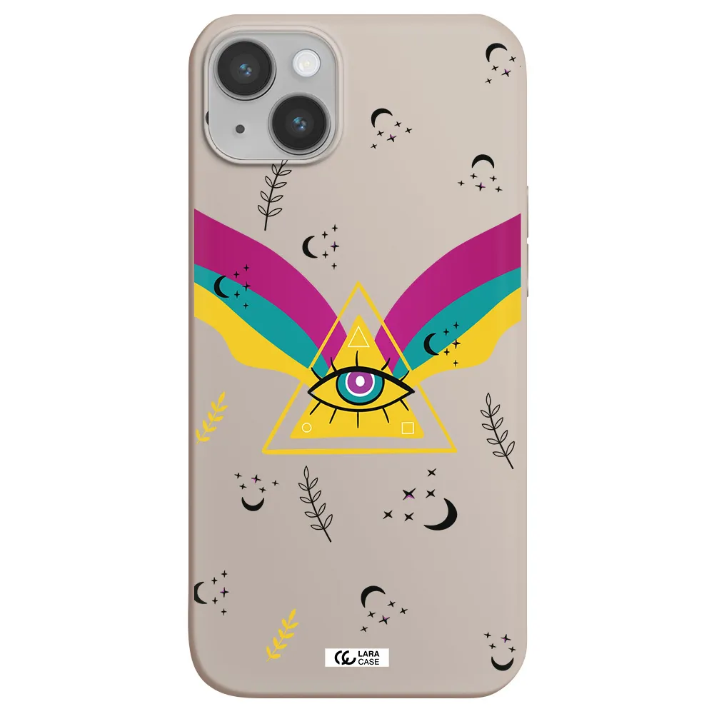 One-Eyed Pyramid Apple iPhone 14 Silicone Stone Case