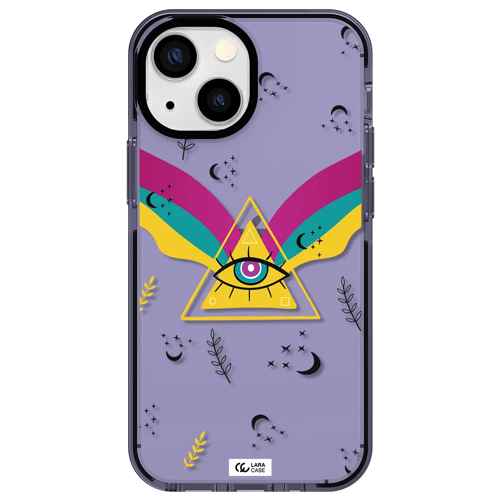 One-Eyed Pyramid Apple iPhone 15 impact Lilac Case