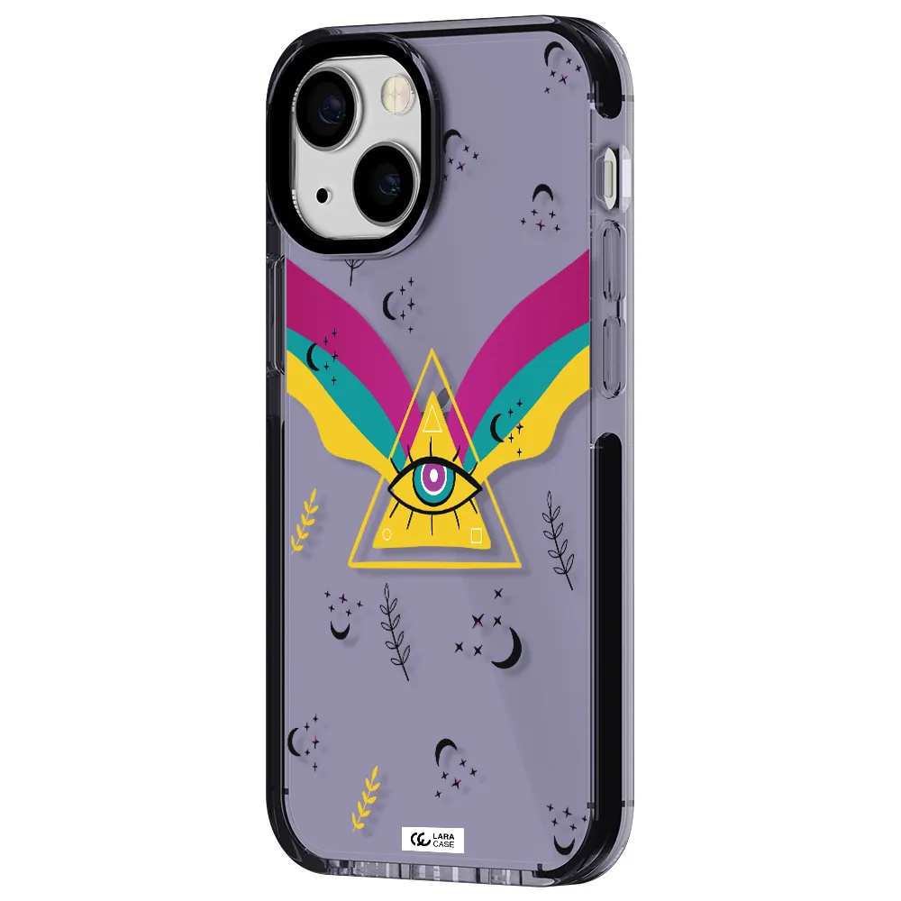 One-Eyed Pyramid Apple iPhone 15 impact Lilac Case