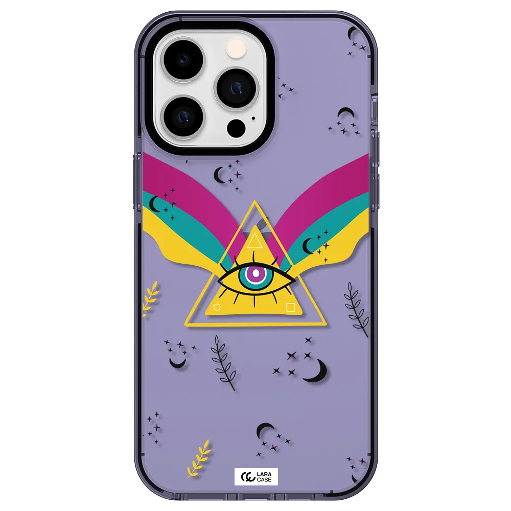 One-Eyed Pyramid Apple iPhone 15 Pro impact Lilac Case