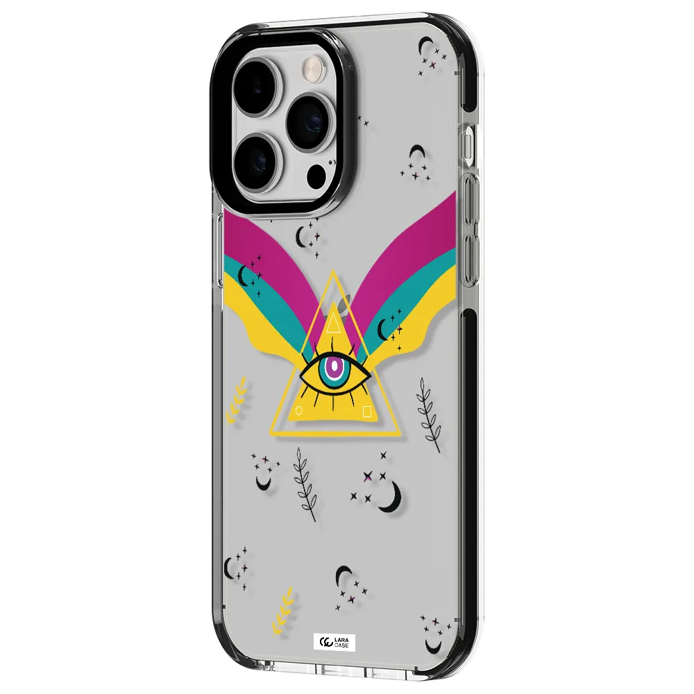 One-Eyed Pyramid Apple iPhone 15 Pro Max impact black border Case