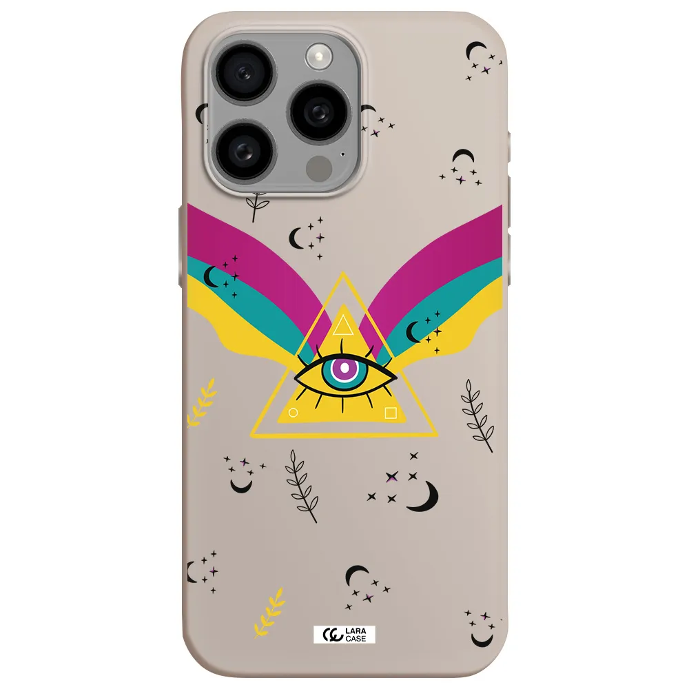 One-Eyed Pyramid Apple Iphone 15 Pro max Silicone Stone Case