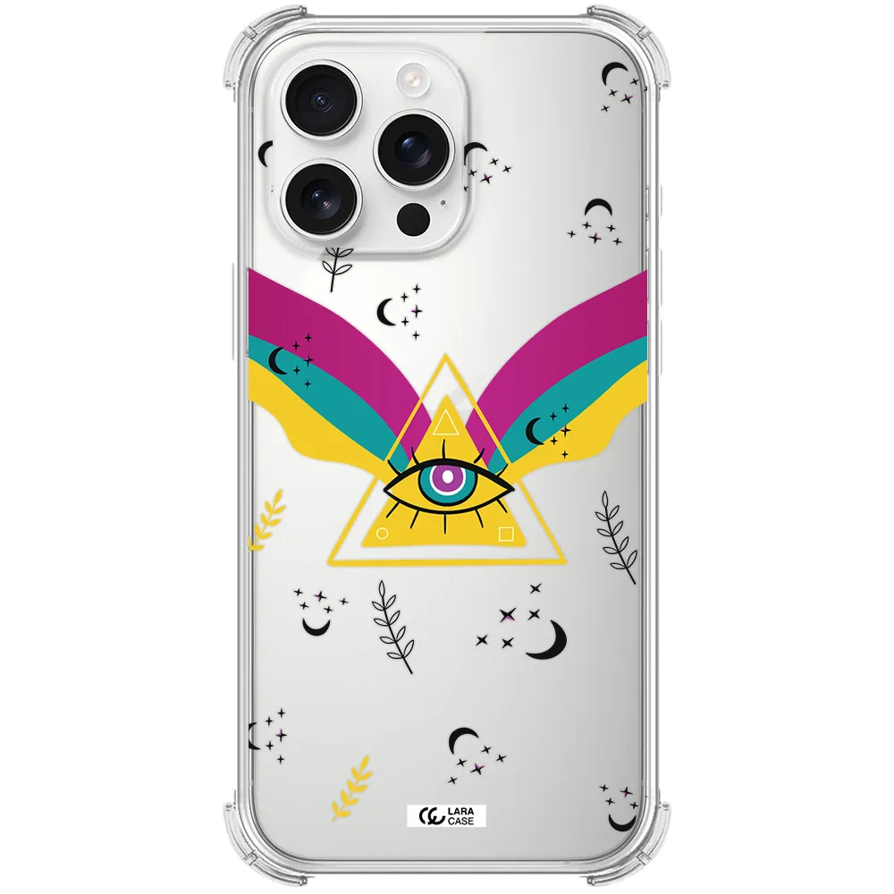 One-Eyed Pyramid Apple Iphone 16 Pro Max Clear Pc Case