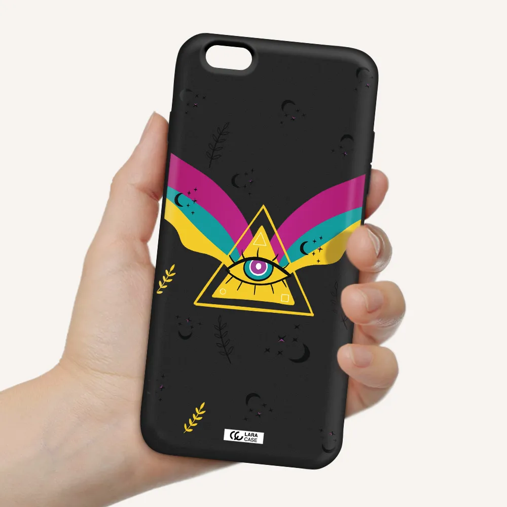 One-Eyed Pyramid Apple iPhone 6 s plus Silicone black Case