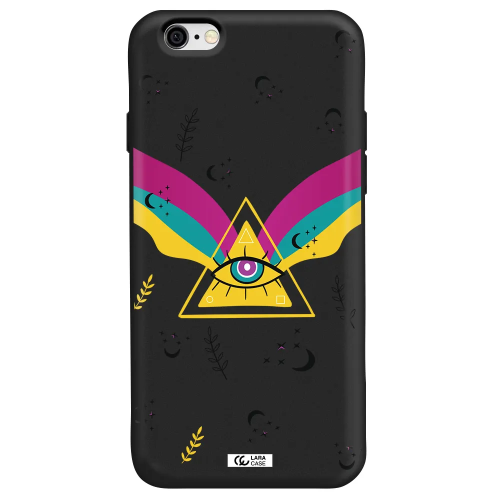 One-Eyed Pyramid Apple iPhone 6 Silicone black Case