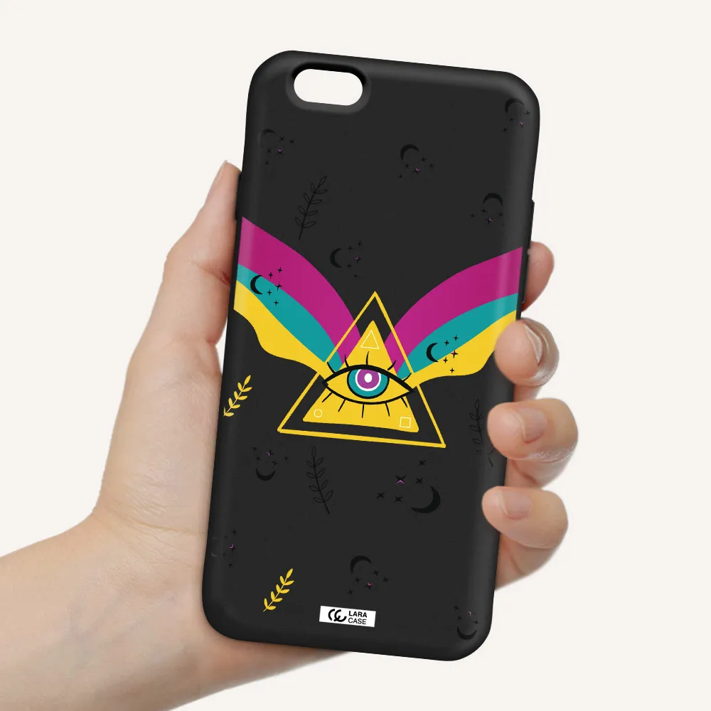 One-Eyed Pyramid Apple iPhone 6 Silicone black Case