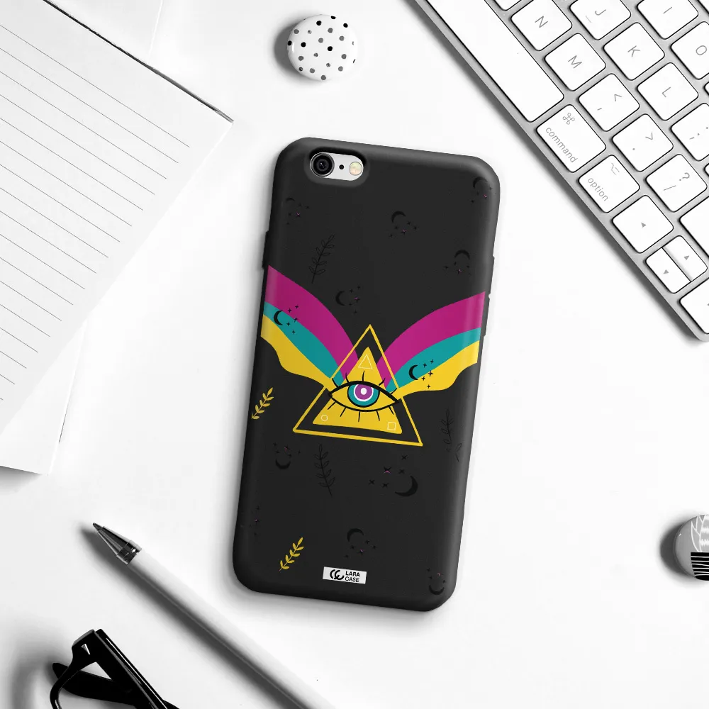 One-Eyed Pyramid Apple iPhone 6 Silicone black Case