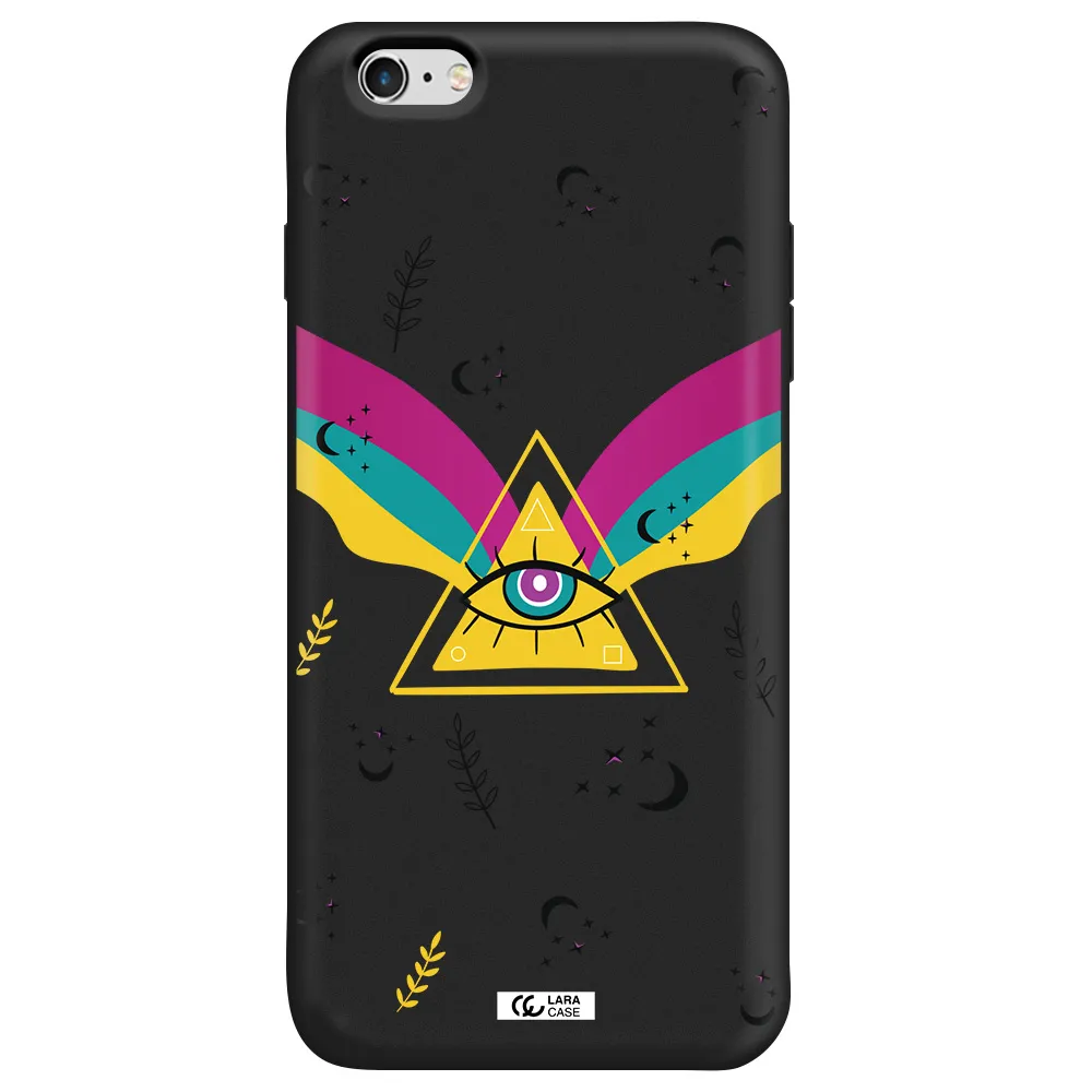 One-Eyed Pyramid Apple iPhone 6S Silicone black Case