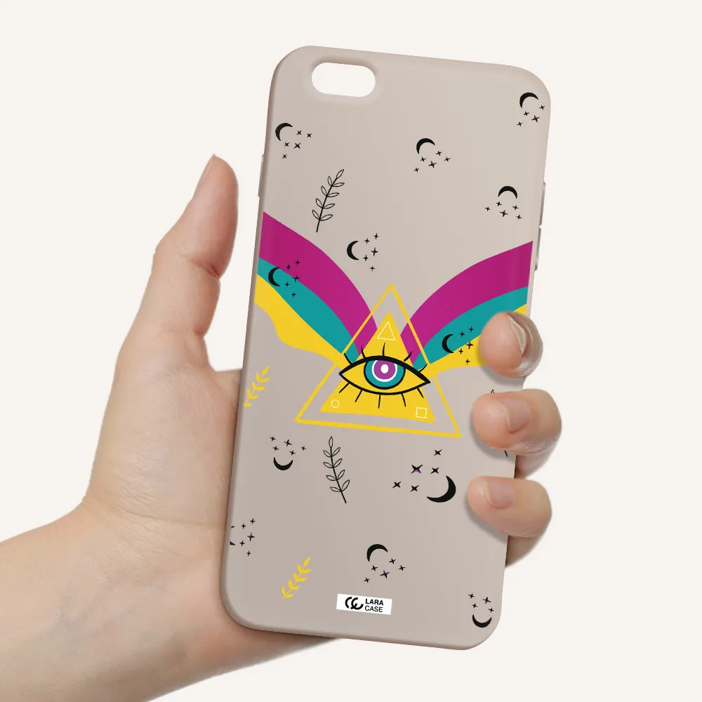 One-Eyed Pyramid Apple iPhone 6S Silicone Stone Case