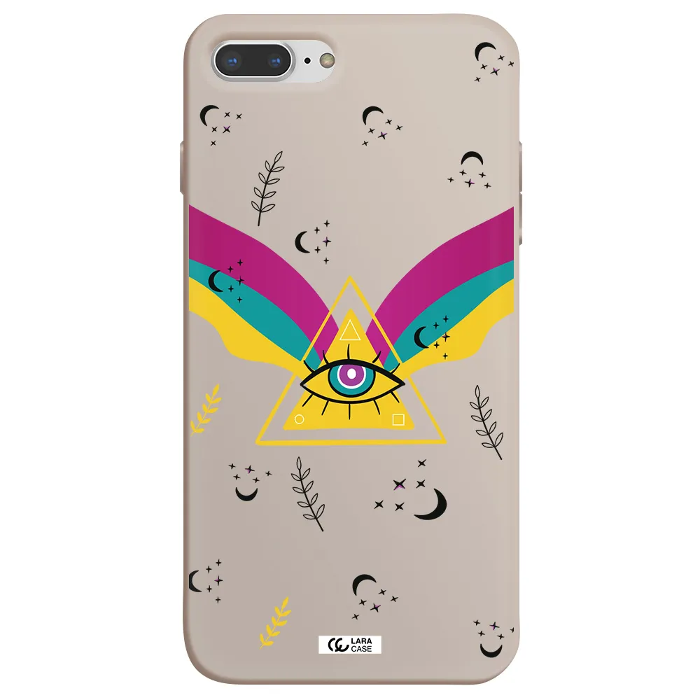 One-Eyed Pyramid Apple iPhone 7 plus Silicone Stone Case