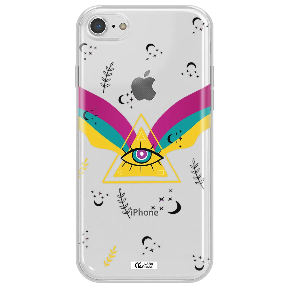 One-Eyed Pyramid Apple iPhone 8 Clear TPU Case