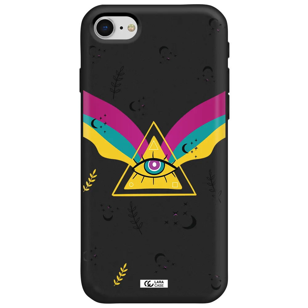 One-Eyed Pyramid Apple iPhone se 2020 Silicone black Case