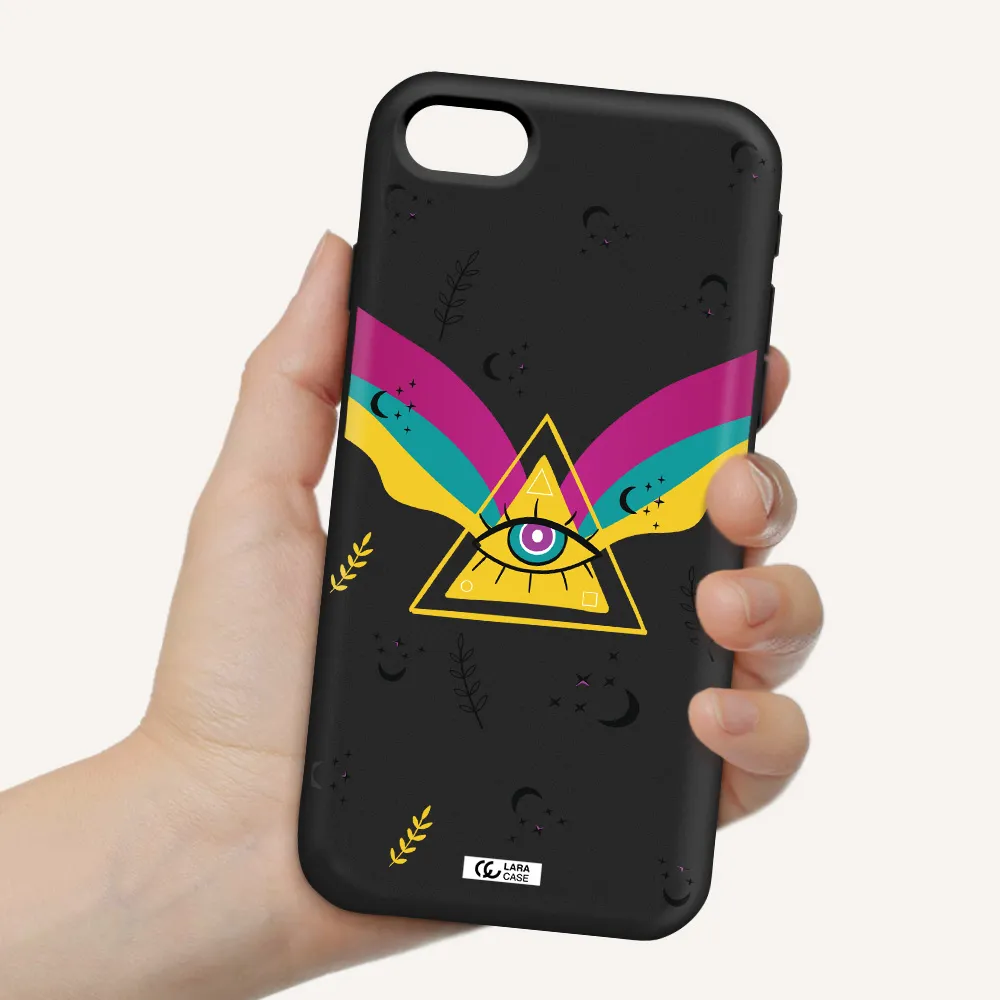 One-Eyed Pyramid Apple iPhone se 2020 Silicone black Case