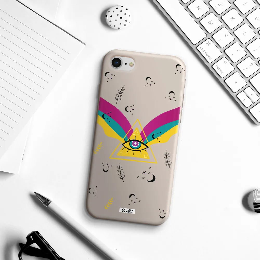 One-Eyed Pyramid Apple iPhone se 2020 Silicone Stone Case