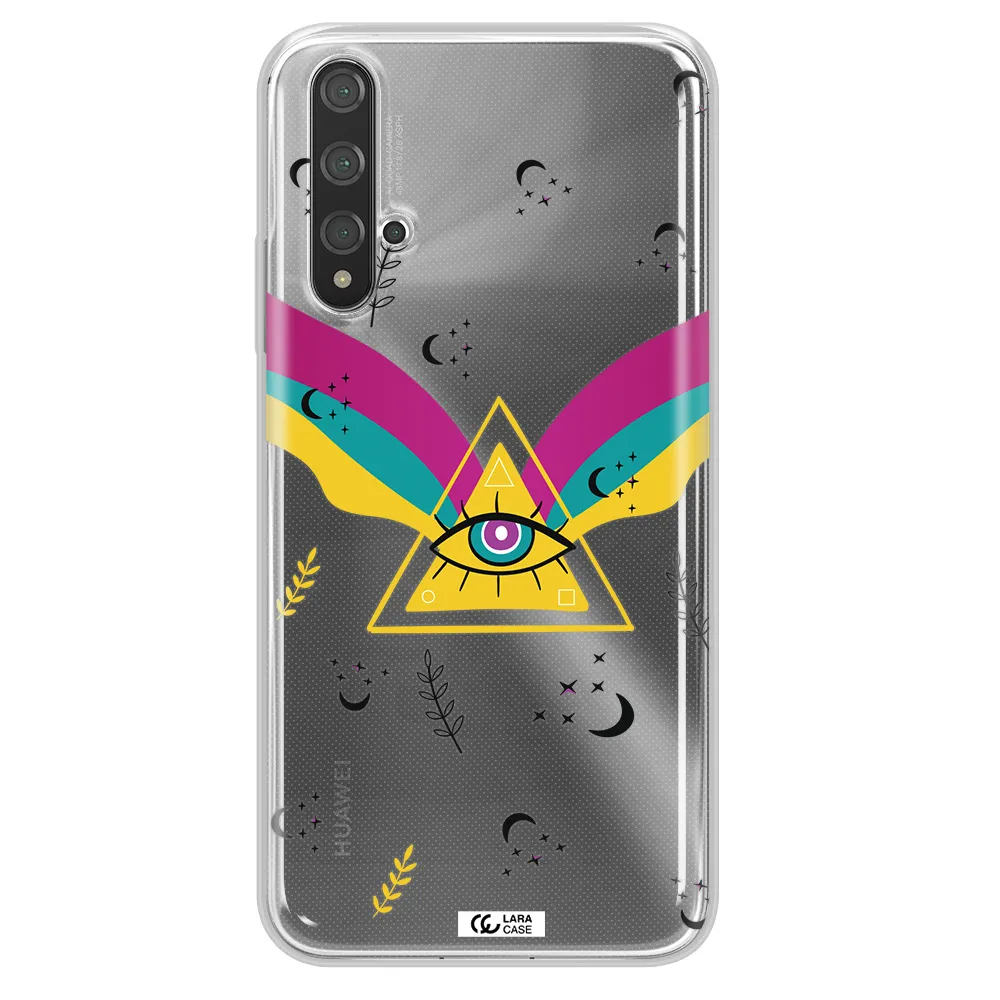 One-Eyed Pyramid Huawei Nova 5t Clear TPU Case