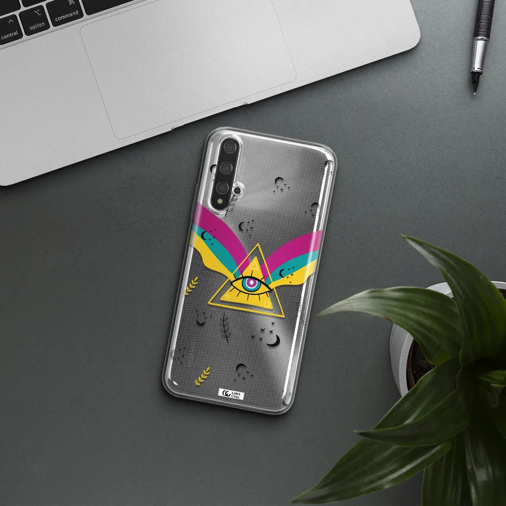 One-Eyed Pyramid Huawei Nova 5t Clear TPU Case