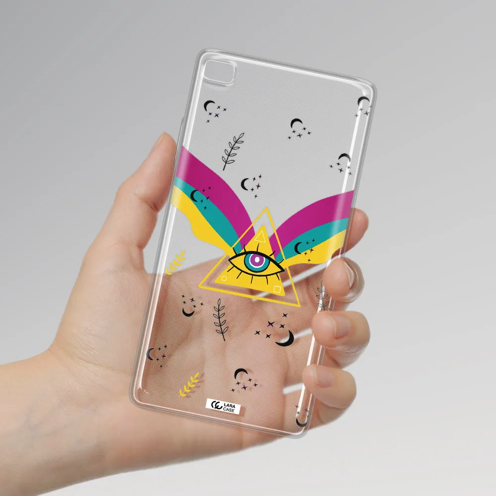 One-Eyed Pyramid Huawei P8 Clear TPU Case
