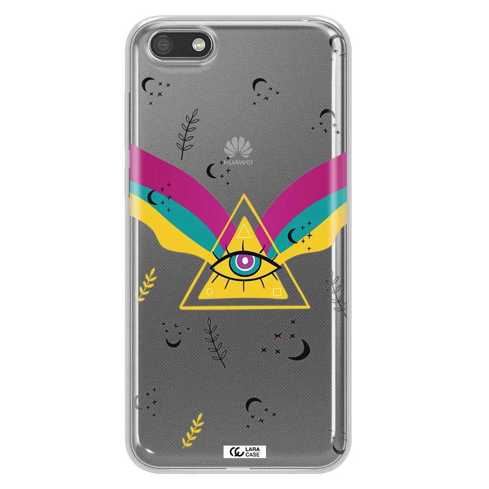 One-Eyed Pyramid Huawei Y5 2018 Clear TPU Case