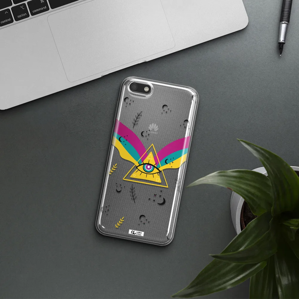 One-Eyed Pyramid Huawei Y5 2018 Clear TPU Case